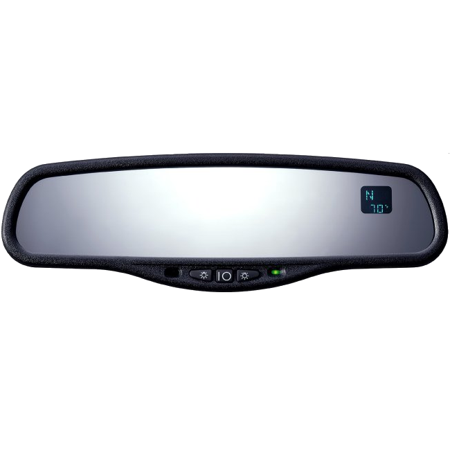 Gentex Auto-Dimming Mirror with LED Map Lights, Compass & Temp