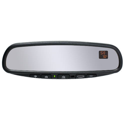 Gentex Auto-Dimming Mirror with HomeLink®, LED Map Lights, Compass & Temp
