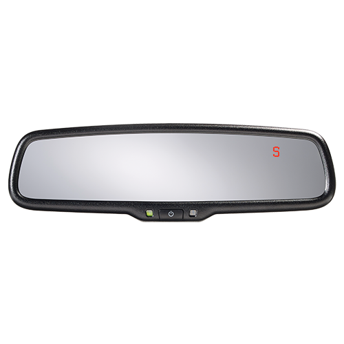 Gentex Auto-Dimming Mirror with Hidden Compass (Red)